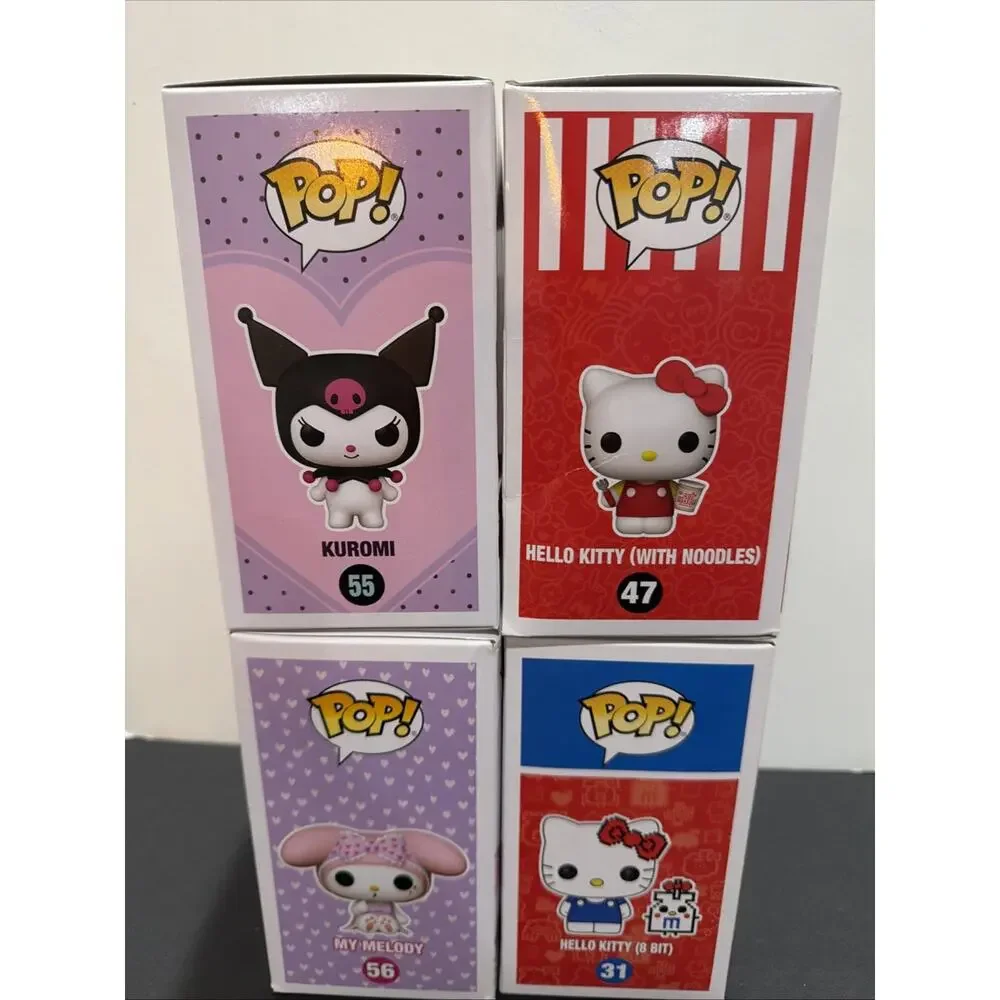 Lot Of 4 Funko Pop! Vinyl: Sanrio - Hello Kitty #31,47,55 And 56 In Protectors